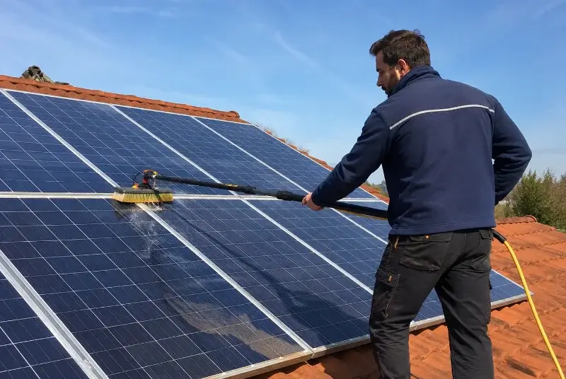Nettoyage et entretien de panneaux solaires à Arradon
